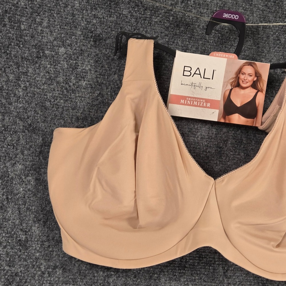 Bali Smoothing Minimizer Underwire Bra Size 36DDD Nude Full Coverage‎ Lined - Picture 2 of 9